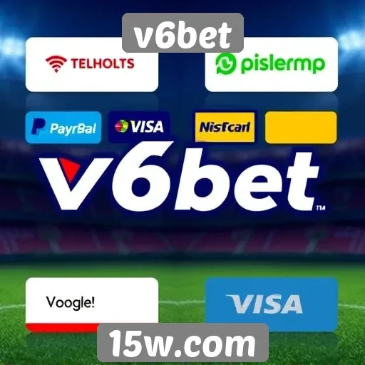 Métodos de pagamento disponíveis no site V6bet